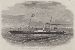 De Nieuwe Packet Queen of the Thames van de London en Ipswich Company